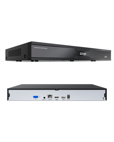 4K 32 Channel Network Video Recorder, Work with PoE Security Camera