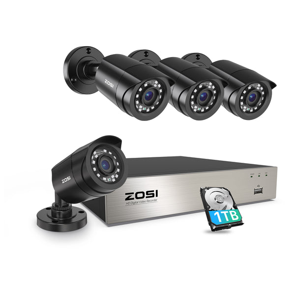 C106 1080P 8 Channel Security Camera System + Optional Hard Drive