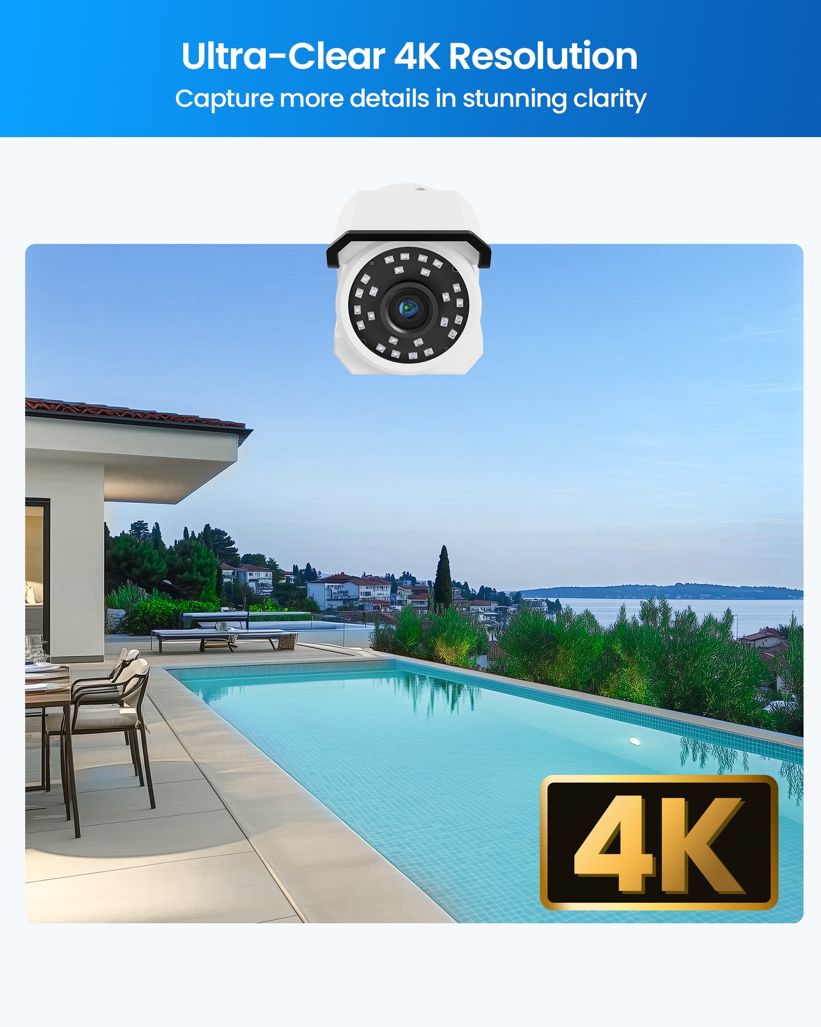 4K 16CH NVR & 8pcs C105 Camera - PoE Security System - ZOSI ZR16DK ...