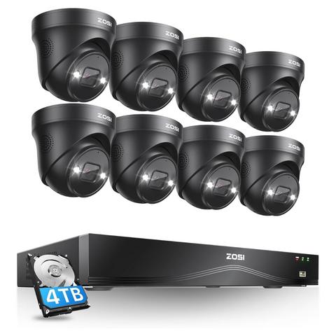 C225 4K 16 Channel Camera System + Up to 16 Cameras + 4TB Hard Drive