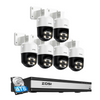 C296B 4K PTZ PoE Security System + Up to 8 Cameras + 2TB / 4TB Hard Drive