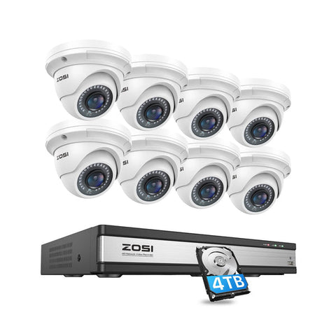 C429 5MP PoE Camera System + 16 Channel 4K PoE NVR + 4TB Hard Drive