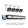 C186A 4K 8 Channel Security System with Full-Color Night + 2TB/4TB Hard Drive