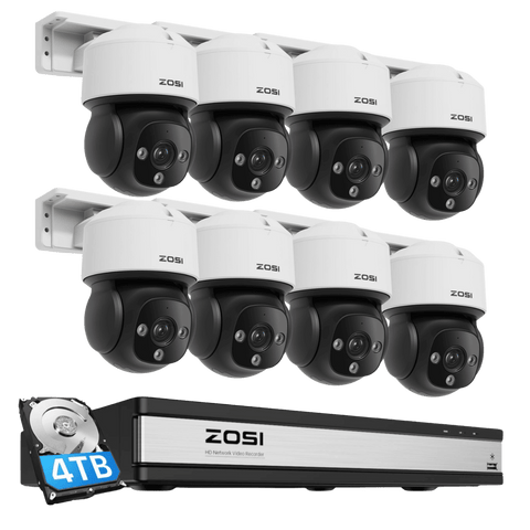 C290 4K PTZ PoE Security Camera System + 4K 16CH PoE NVR + 4TB Hard Drive