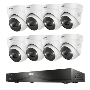 C225 4K 16CH PoE Security System + 4K 16CH PoE NVR with 4TB HDD