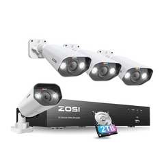 C182 4K 8 Channel Security System + Up to 8 Cameras + 2TB Hard Drive