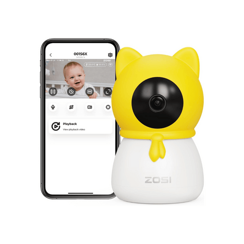 C516 4MP 2.4GHz/5GHz Baby Camera + Face/Sound Detect + Support 256GB Storage