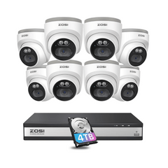 C220 4MP Security Camera System + 4K 16 Channel PoE NVR + 4TB Hard Drive