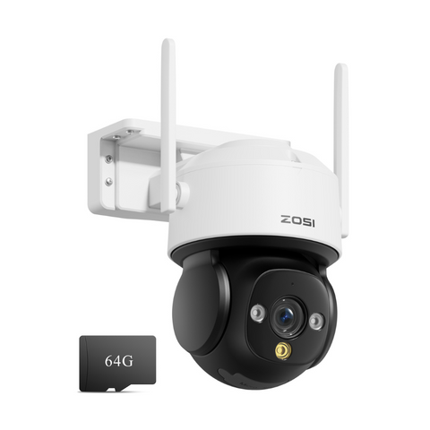 C290 4K PTZ WiFi Security Camera + 64GB Memory Card + 0 Monthly Subscription