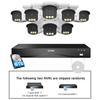 C186A 4K 16 Channel True Color Night Security System + 4TB/8TB + 2-Bay PoE NVR