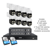 C296B 4K 16 Channel Pan-Tilt  Security System(32-Camera Capable) + 4TB/8TB