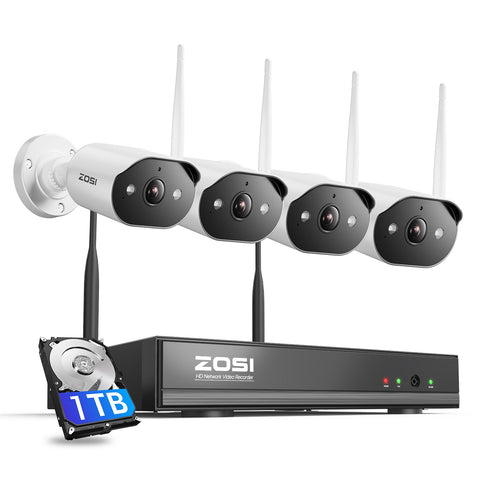 C302 3MP 8 Channel Wi-Fi 6 Security Camera System + Built-in 64GB SD Card/ 1TB HDD
