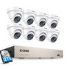 C419 2MP 8 Channel Analog Security System + Optional 2TB Hard Drive Zosi