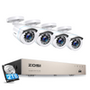 C106 1080P 8 Channel Wired DVR System + Optional 2TB Drive Zosi