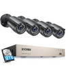 C106 1080P 8 Channel Wired DVR System + Optional 2TB Drive Zosi