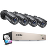 C106 1080P 8 Channel Wired DVR System + Optional 2TB Drive Zosi