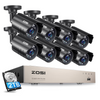 C211 1080P Security Camera System + 8 Channel DVR + Optional 2TB Hard Drive Zosi