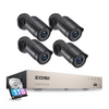 C261 8 Channel 2MP Security Camera System with Audio + Optional 2TB Hard Drive Zosi