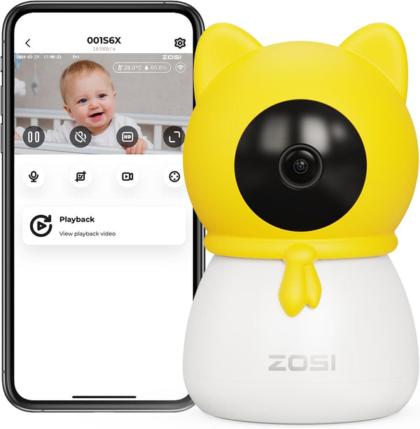 C516 4MP PTZ 2.4GHz/5GHz Baby Security Camera + AI Human/Sound/Motion Detect