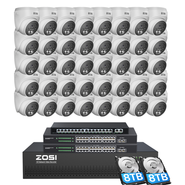 C220 4K 64 Channel PoE Security Camera System for Business