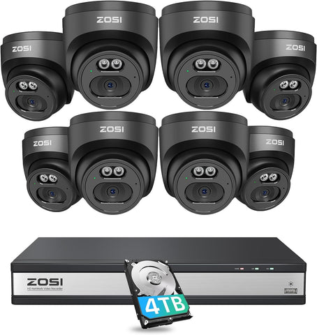 C220 4MP Security Camera System + 4K 16 Channel PoE NVR + 4TB Hard Drive