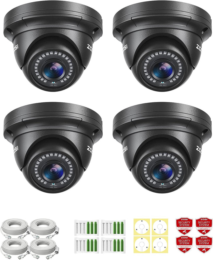 C429 2pack/4pack 5MP Add-on PoE Camera + 60ft Ethernet Cable Zosi