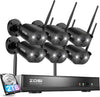 C302 3MP 8-Channel WiFi Security System +1TB/2TB Hard Drive Zosi