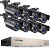 C211 1080P Security Camera System + 8 Channel DVR + Optional 2TB Hard Drive Zosi