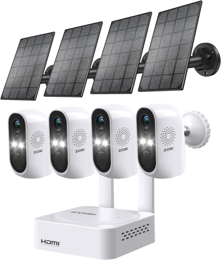 C1 Pro 3MP Wireless Camera Kits + 64GB SD Card + Optional Solar Panels Zosi