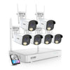 C186 4MP Wireless WiFi Security System + Up to 8 Cameras + 2TB Hard Drive