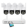 C296 4K 8MP Wi-Fi 6 Security Camera System + 8CH NVR with 1TB HDD Zosi