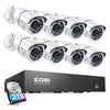 C261 5MP Security System + 4K 8-Channel PoE NVR +  2TB Hard Drive