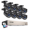 C106 1080P 8 Channel Wired DVR System + Optional 2TB Drive Zosi