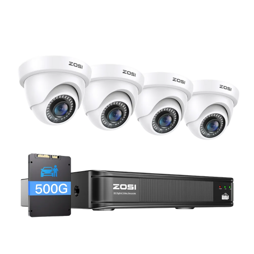 C419 2MP 8 Channel HD-TVI Security System  + Optional 1TB/2TB Hard Drive