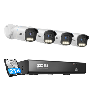 C186A 4K 8CH PoE Security System with Full-Color Night + 2TB Hard Drive