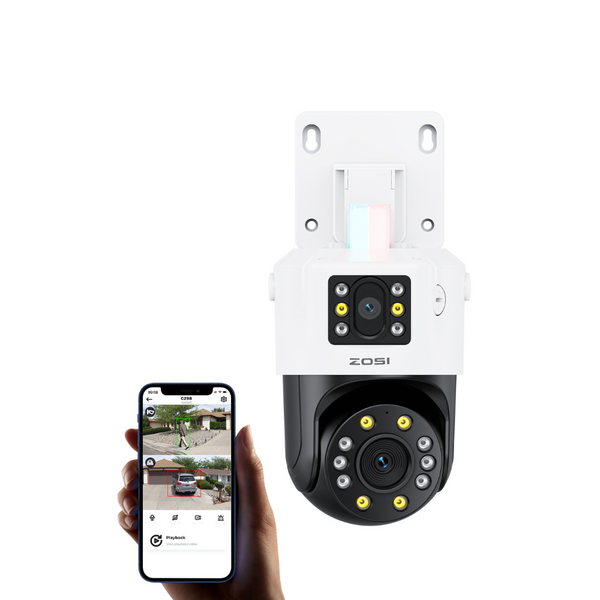 C298 Dual-Lens PT PoE Add-on Camera