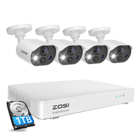 C303 1080P 8 Channel Security Camera System with Audio + 1TB HDD