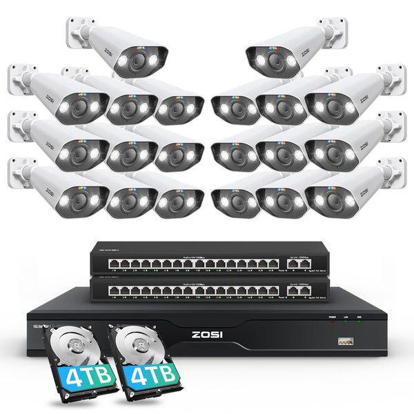 C182 32 Channel 4K PoE Security Camera System for Business +Up To 16TB HDD