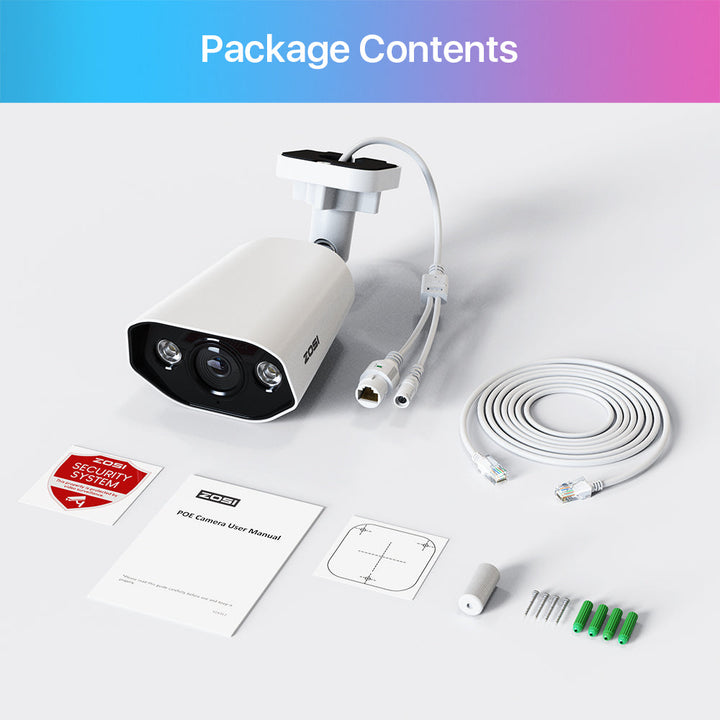 C182 5MP PoE IP Security Camera + Optional Cloud/Local Storage Zosi