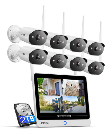 C302 3MP WiFi-6 Security System + 12.5 inch LCD Monitor + Up To 8TB