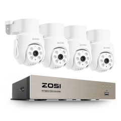 C280 2MP HD-TVI PTZ Security System with Audio + 8CH 5MP DVR(ZR08JN)