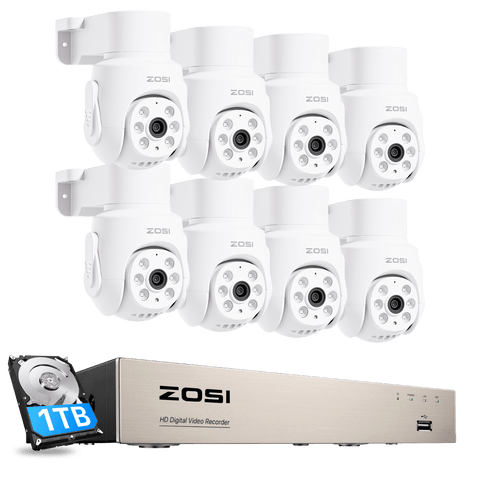 C280 5MP HD-TVI PTZ Security System with Audio + 8CH 5MP DVR(ZR08JN)
