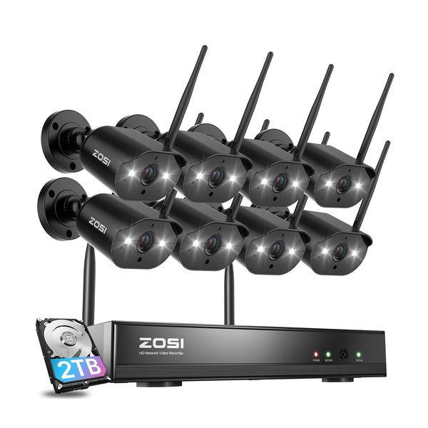 C302 3MP Spotlight WiFi Camera System + Optional 1TB/2TB Hard Drive Zosi