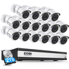 C261 1080P 16CH HD-TVI Security System with Audio + Up to 16 Cameras + 2TB/4TB Hard Drive