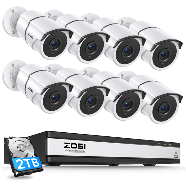 C261 1080P 16CH HD-TVI Security System with Audio + 2TB/4TB Hard Drive