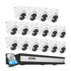 C225 4K 16-Cam PoE Security System + 4TB Hard Drive Zosi