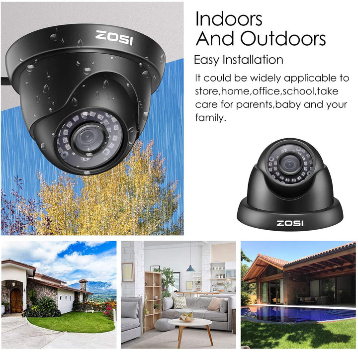 C419 2pack/4pack 1080P Analog CVBS Security Camera + 60ft BNC (ZG4192B) Zosi