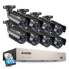 C211 1080P Security Camera System + 8 Channel DVR + Optional 2TB Hard Drive Zosi