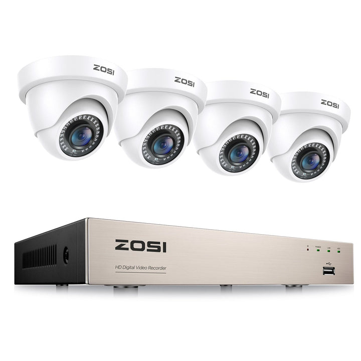 C419 2MP 8 Channel Analog Security System + Optional 2TB Hard Drive Zosi